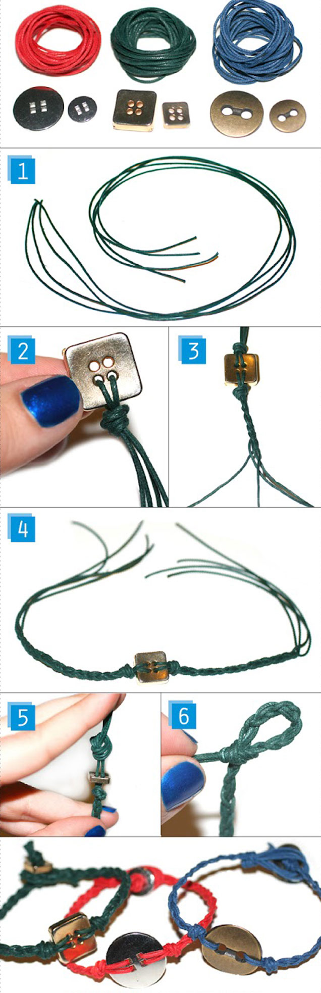 DIY Button Bracelet
