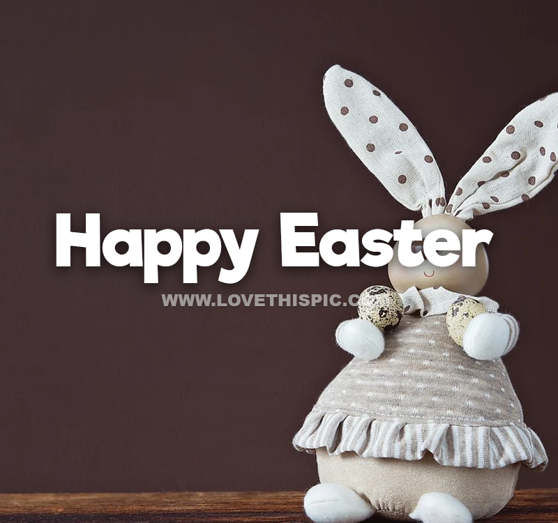 Deco Bunny - Happy Easter Quote Pictures, Photos, and Images for ...