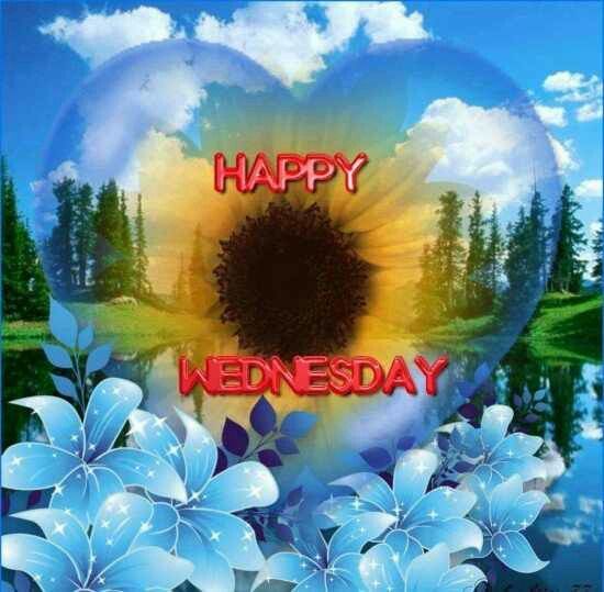 Heart Sunflower Happy Wednesday Quote Pictures, Photos, and Images for Facebook, Tumblr