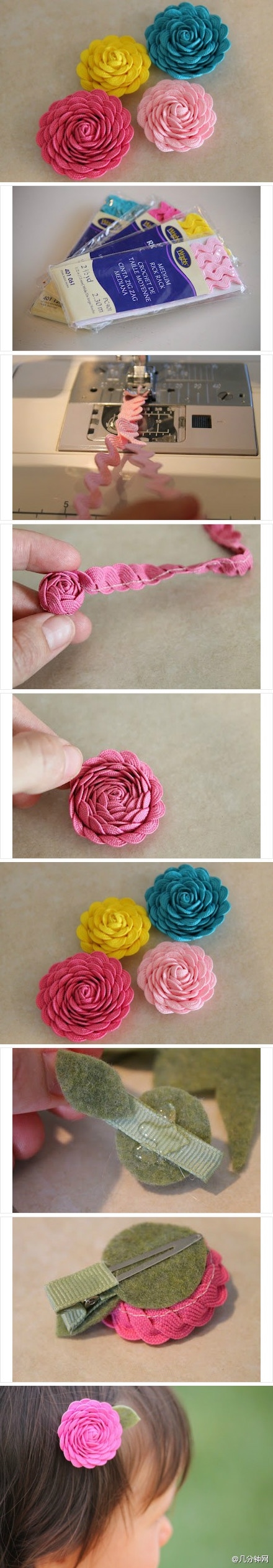 DIY Flower Hair Clip