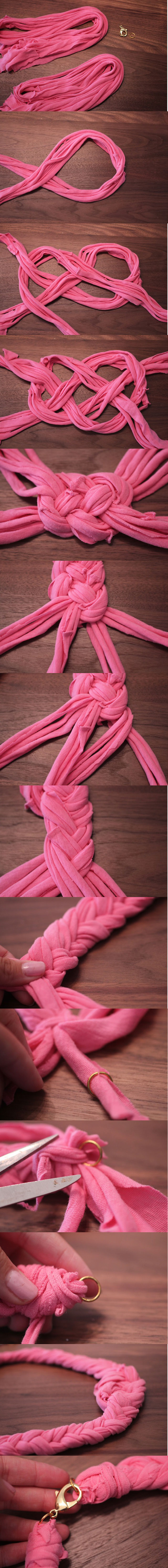 DIY T Shirt Necklace DIY T Shirt Necklace