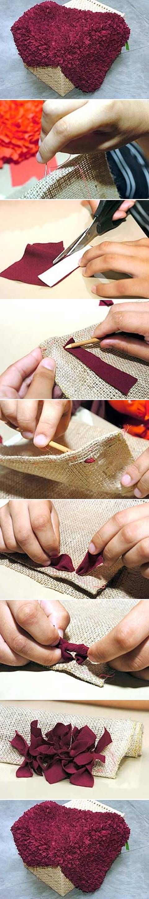 DIY Craft Fabric Rug DIY Craft Fabric Rug