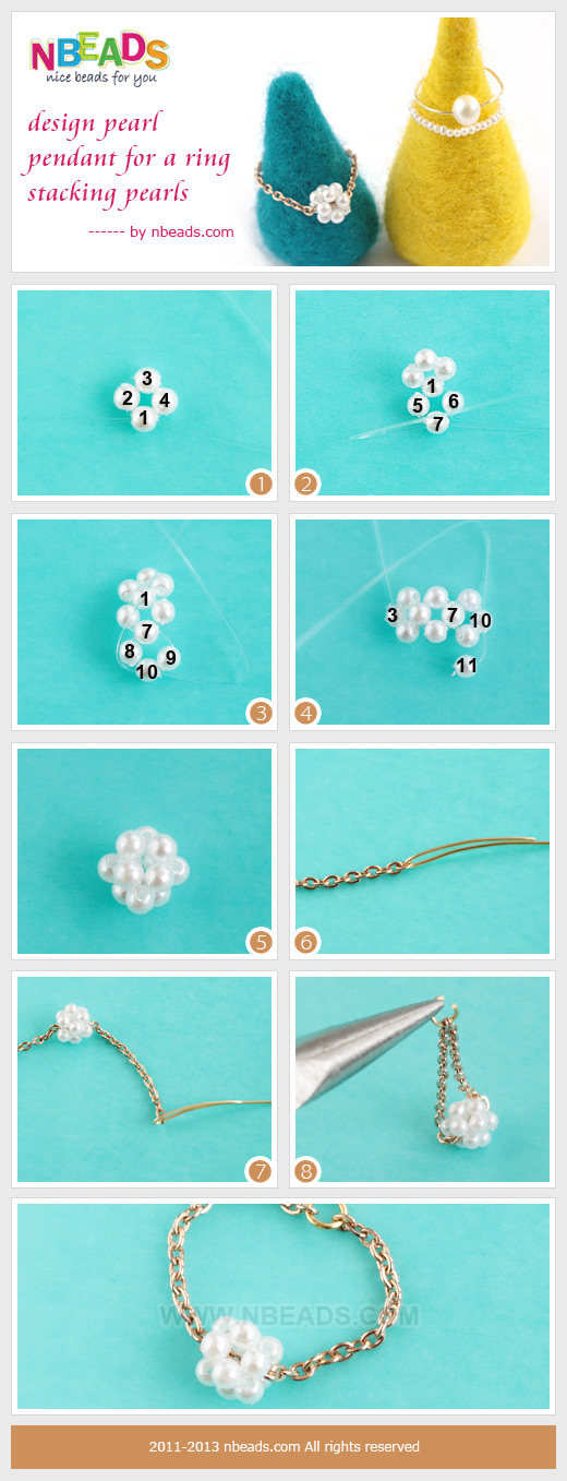 Design Pearl Pendant for A ring-Stacking Pearls
