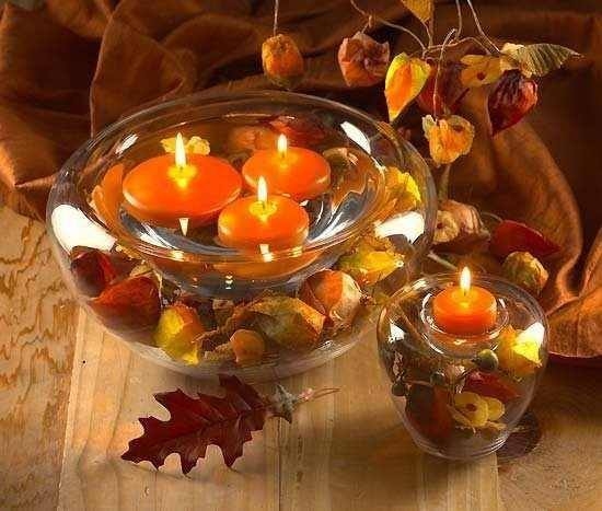 Simple and Pretty Autumn Table Centerpiece