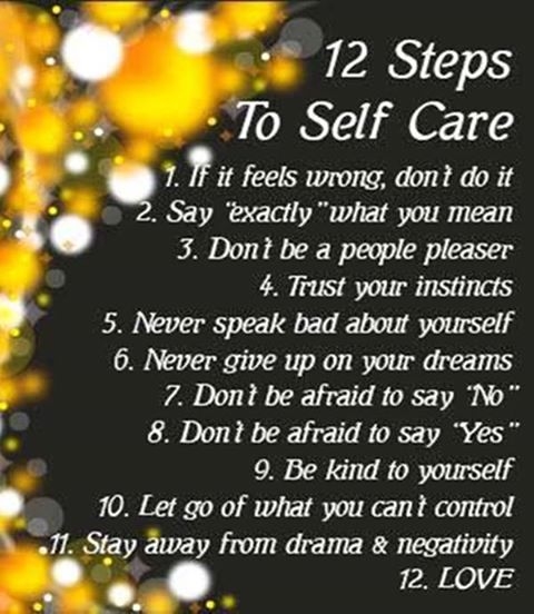 12 steps to self care
