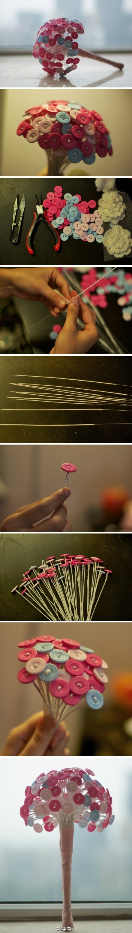 DIY Button Flower