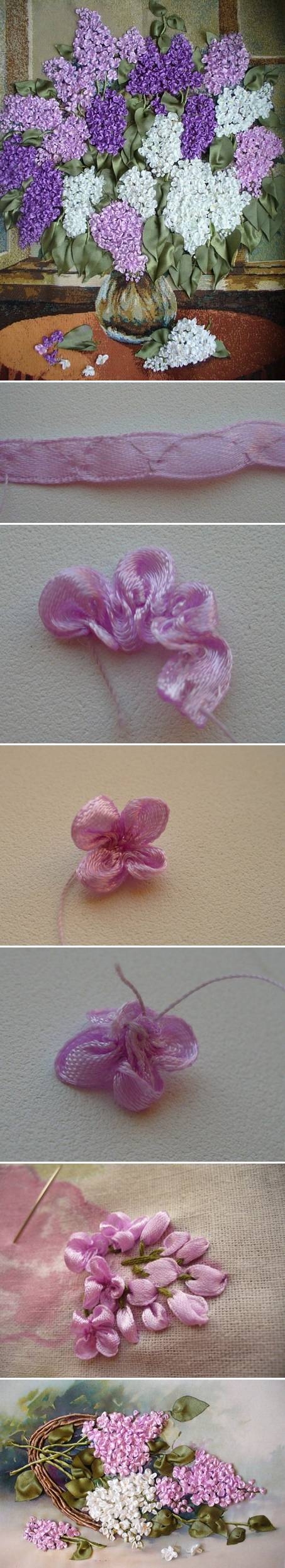 DIY Fabric Lilac Flowers DIY Fabric Lilac Flowers