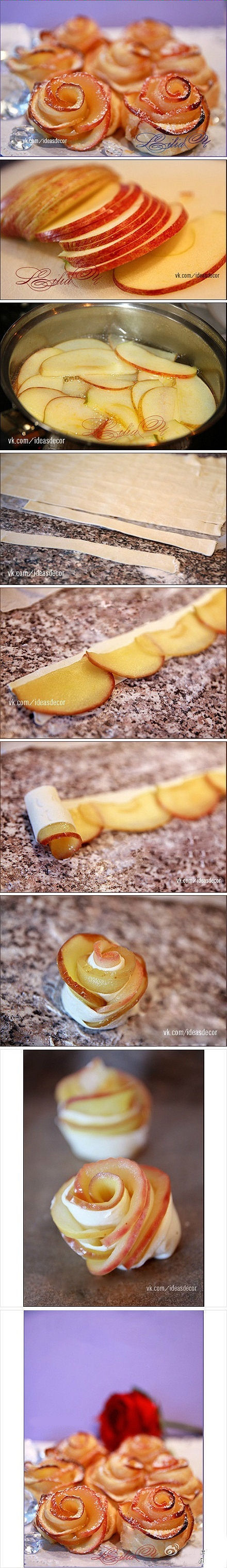 DIY Apple Roses