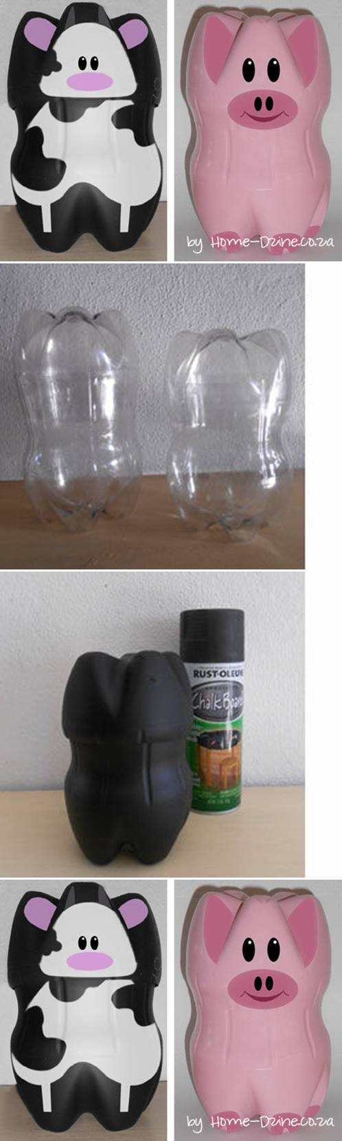 DIY Lovely Plastic Bottle Piggy DIY Lovely Plastic Bottle Piggy