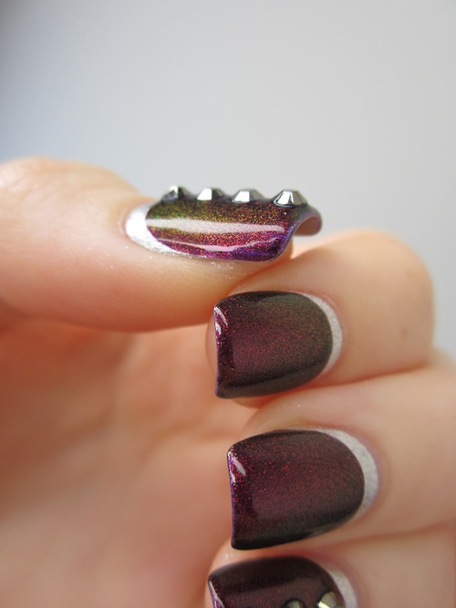 Studded ruffian manicure