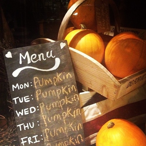 Pumpkin menu