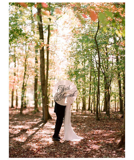 Newlyweds in the woods Newlyweds in the woods