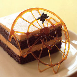 Caramelized cobwebs and licorice spiders