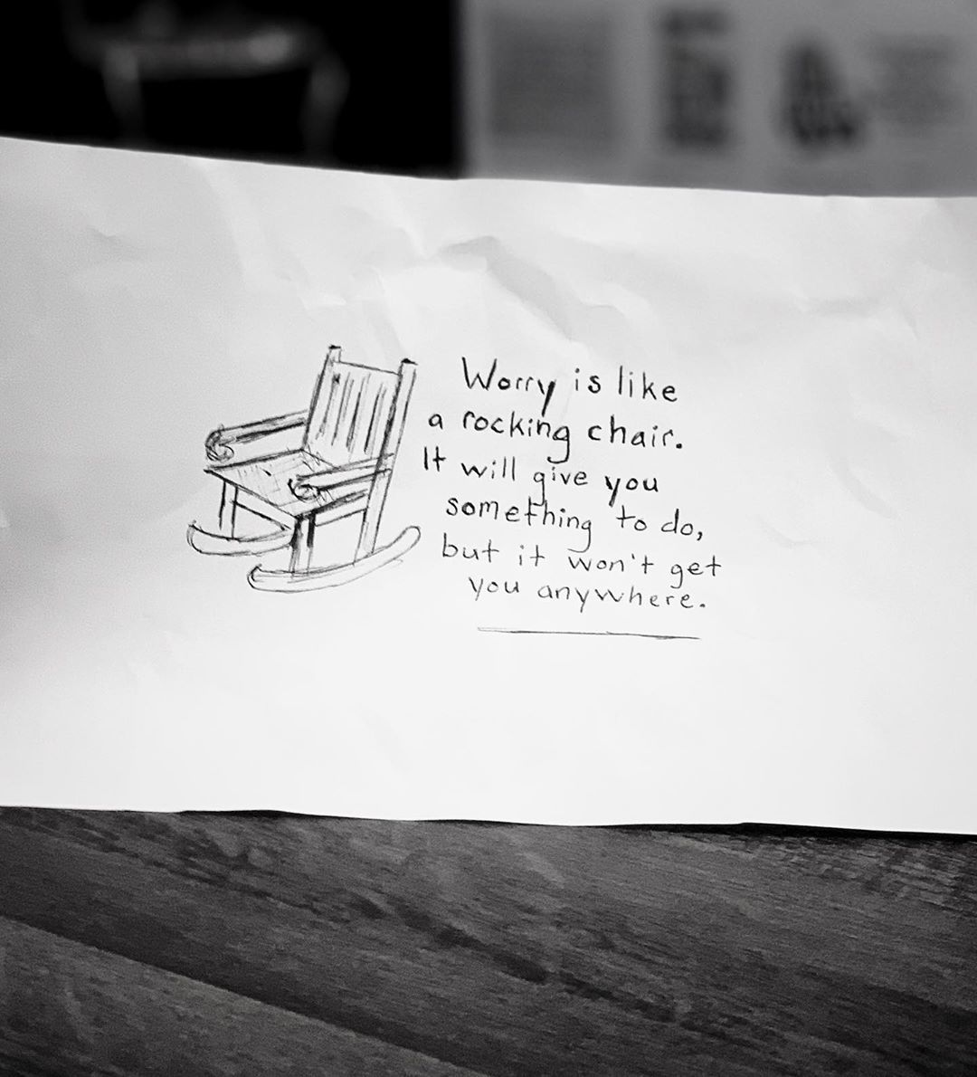 Worry Is Like A Rocking Chair Pictures, Photos, and Images for Facebook