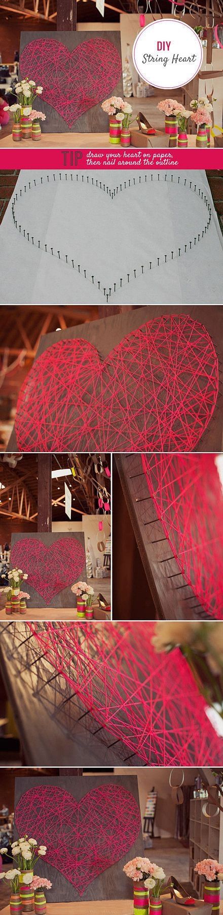 DIY String Heart DIY String Heart