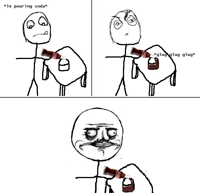 Le pouring soda Le pouring soda