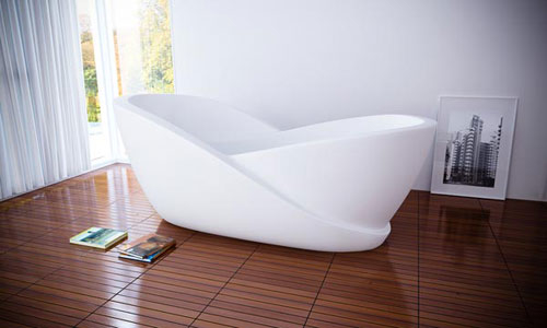Abstract bathtub