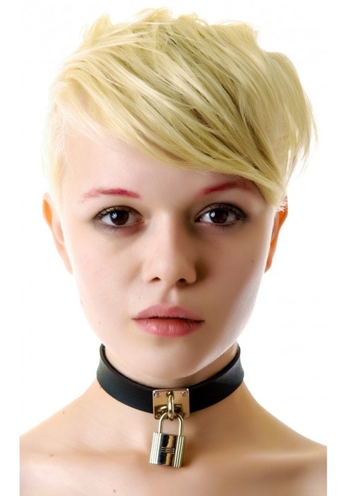 Blonde short cut