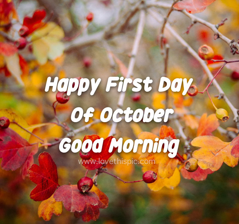 Happy 1st day of october
