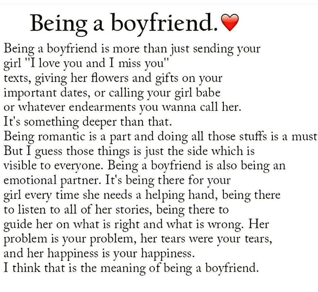 Being A Boyfriend Pictures, Photos, and Images for Facebook, Tumblr,  Pinterest, and Twitter, image size:1080x990