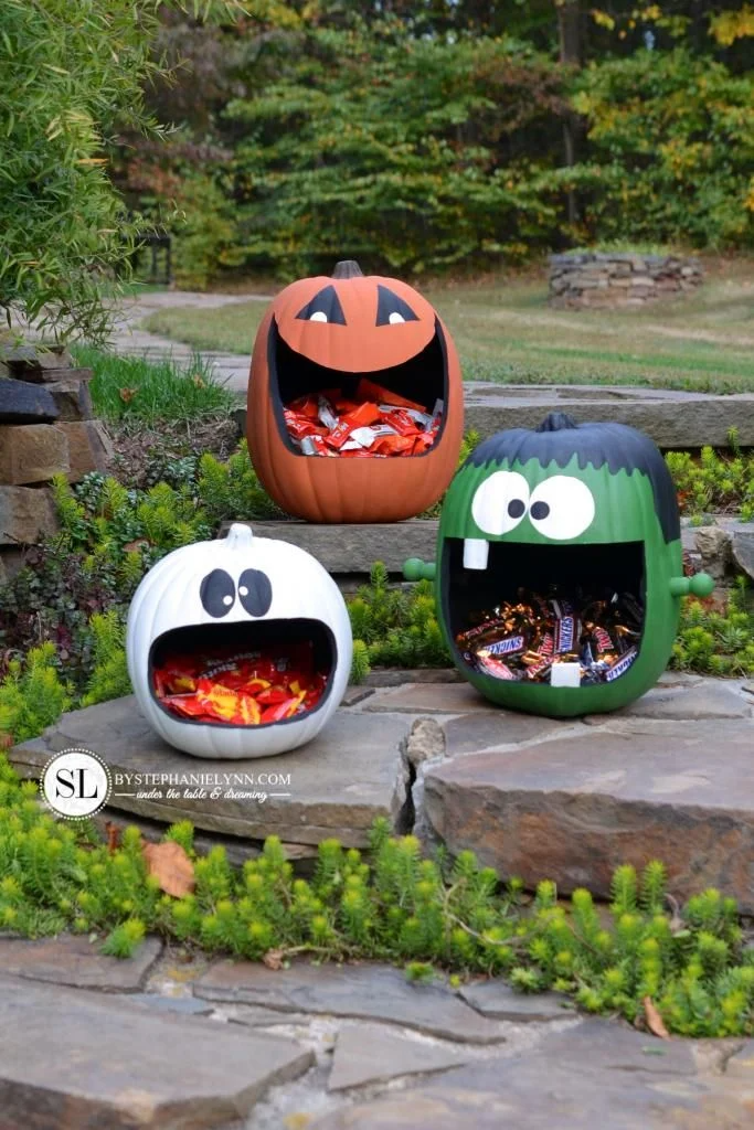 DIY Craft Pumpkin Candy Holders Pictures, Photos, and Images for