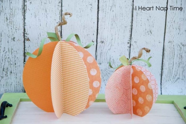 Paper pumpkins Paper pumpkins