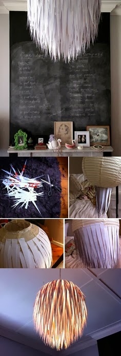 DIY Paper Chandeleir