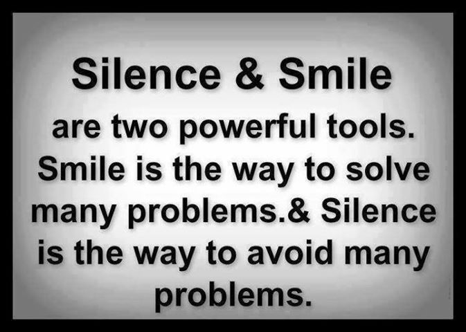 silence and smile silence and smile