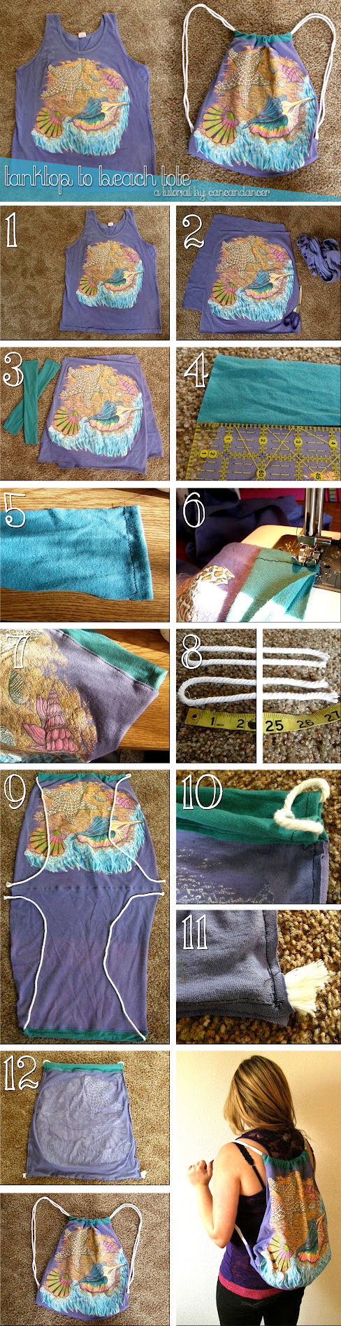DIY Tank Top to Beach Tote DIY Tank Top to Beach Tote