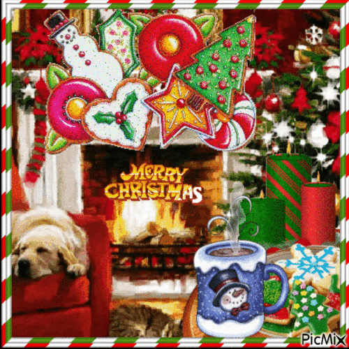 Merry Christmas Cookies & Cocoa Gif Pictures, Photos, and Images for