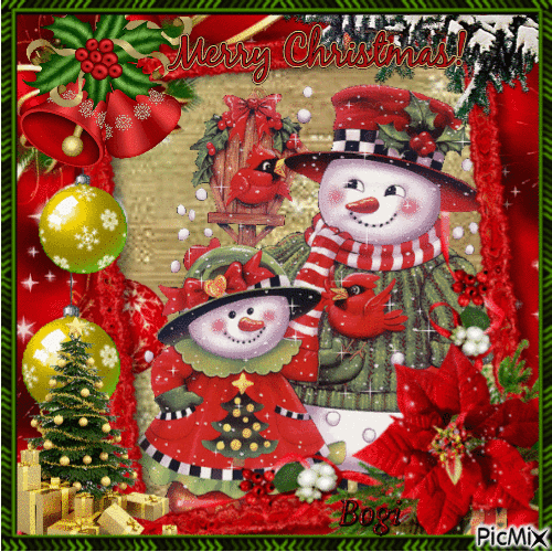 Dancing Snowman Animated Gif