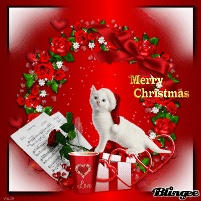 White Kitty Merry Christmas With Love Pictures Photos And Images For Facebook Tumblr Pinterest And Twitter