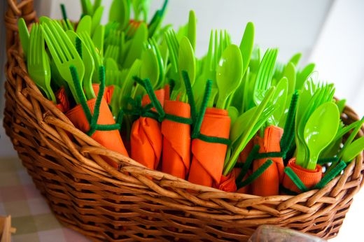 Carrot utensil wraps