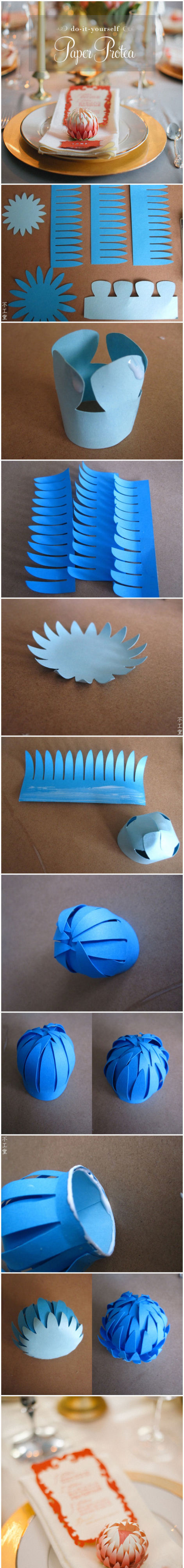 DIY Paper Protea DIY Paper Protea