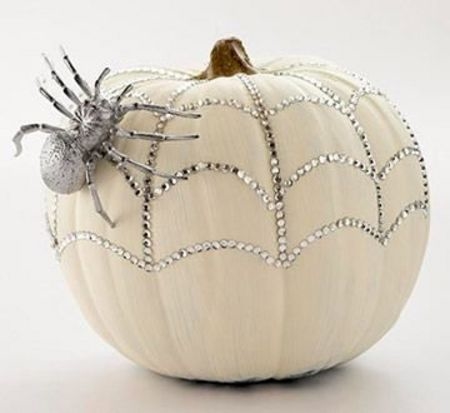 Spider Web No Carve Pumpkin Spider Web No Carve Pumpkin