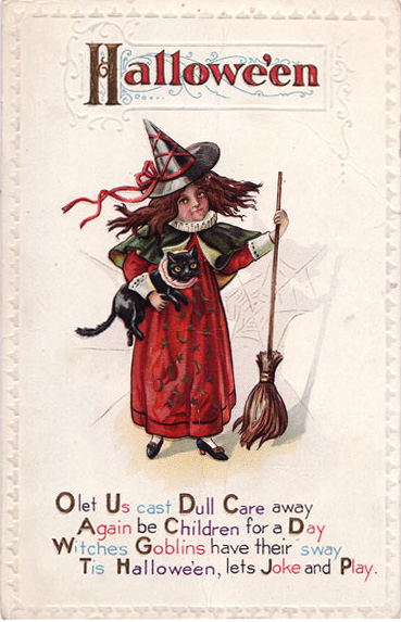 Vintage Halloween Card & Poem Vintage Halloween Card & Poem