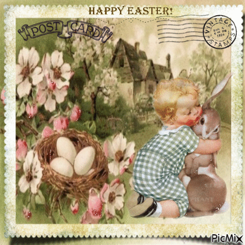 Vintage Easter Postcard Pictures, Photos, and Images for Facebook