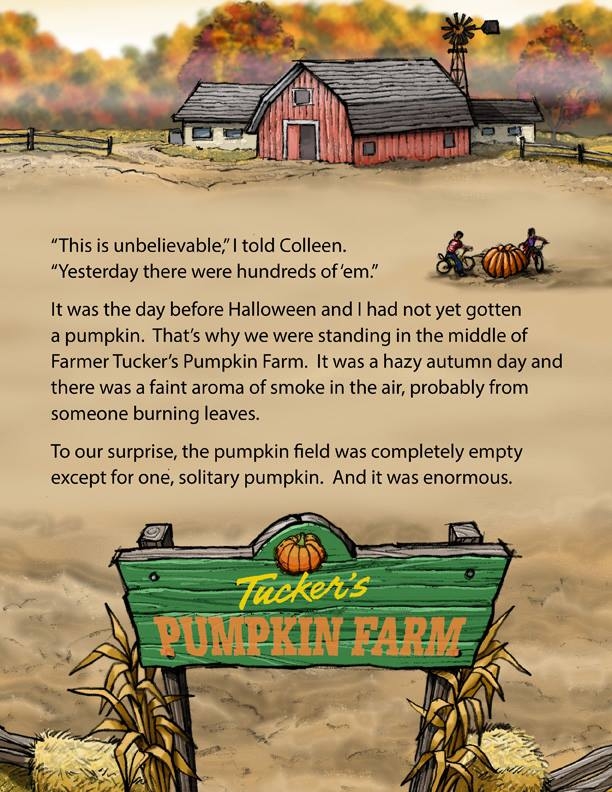 First page of The Last Pumpkin story First page of The Last Pumpkin story