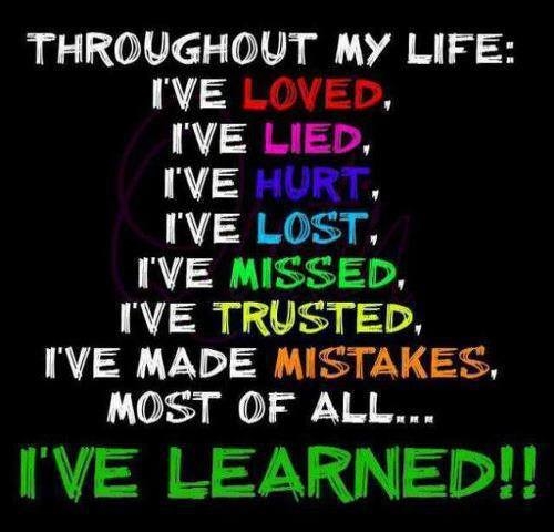 throughout my life