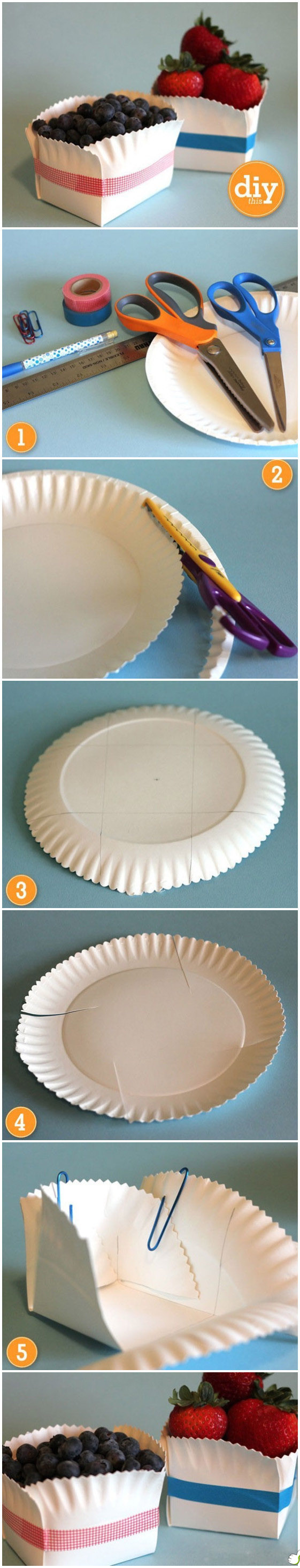 DIY Paper Plate Box