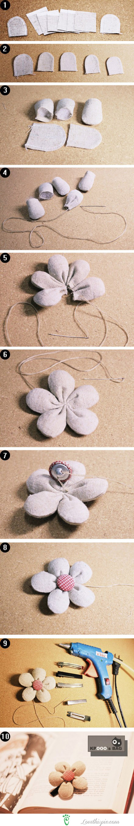DIY Fabric Flower DIY Fabric Flower