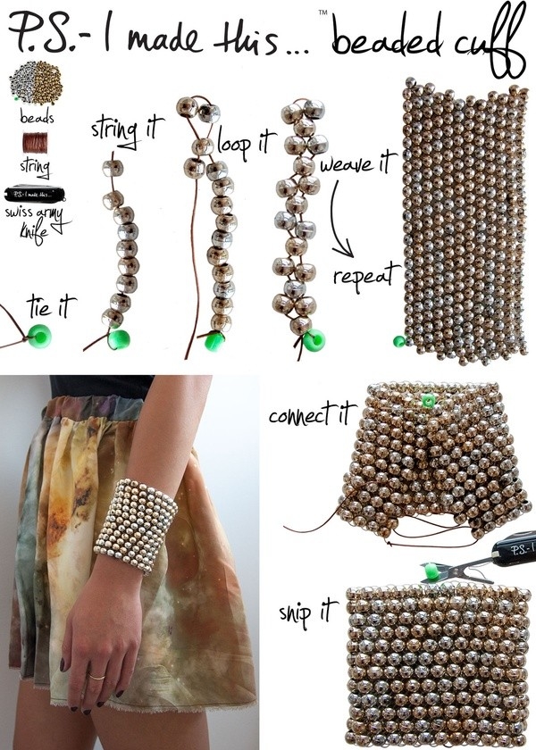 DIY Beaded Cuff DIY Beaded Cuff