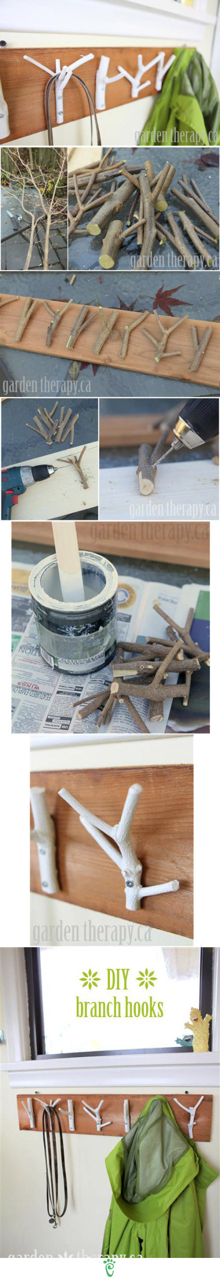 DIY Branch Hooks DIY Branch Hooks