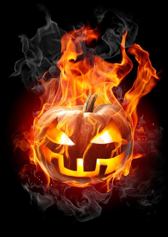 Flaming Pumpkin