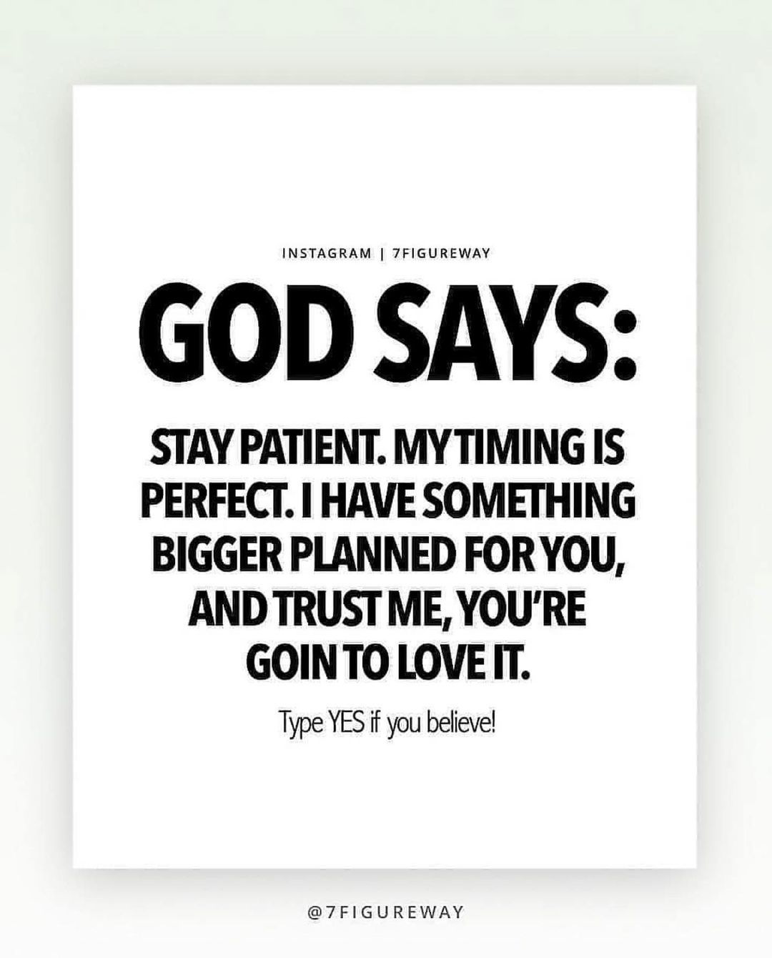 God Says Pictures, Photos, and Images for Facebook, Tumblr, Pinterest