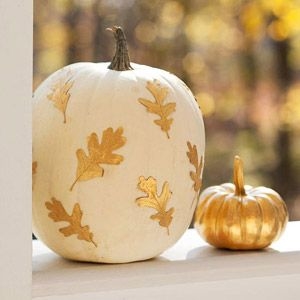 White and Gold Pumpkins