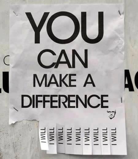 You can make a difference