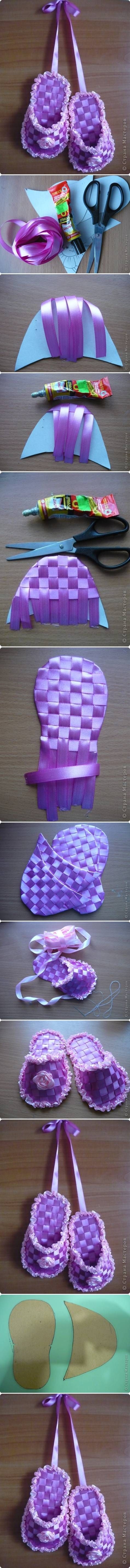 DIY Ribbon Slippers DIY Ribbon Slippers