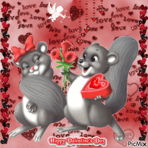 Squirrel Couple Happy Valentines Day Pictures, Photos, and Images for Facebook, Tumblr