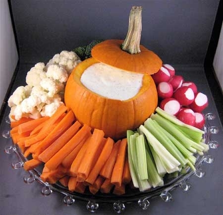 Pumpkin Platter with Dip Pumpkin Platter with Dip